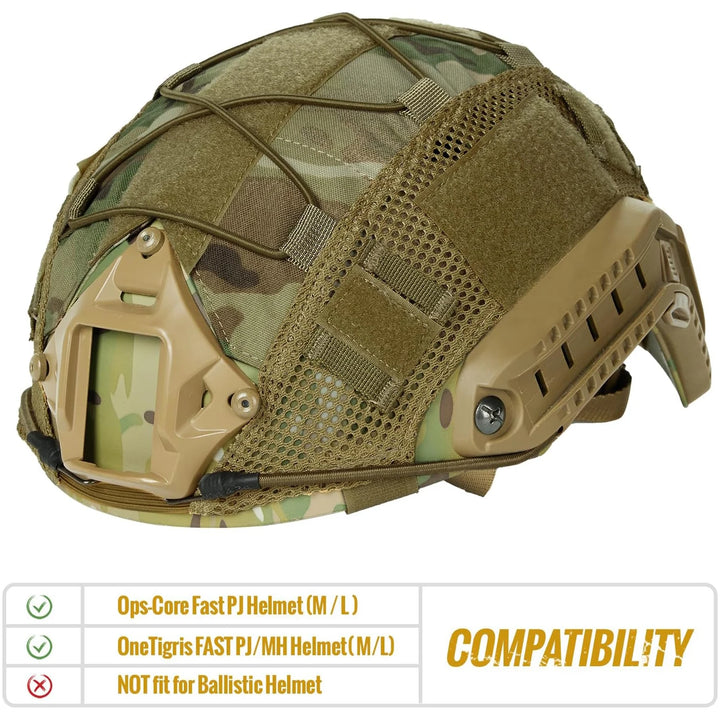 Capacete Militar com Cordão Elástico